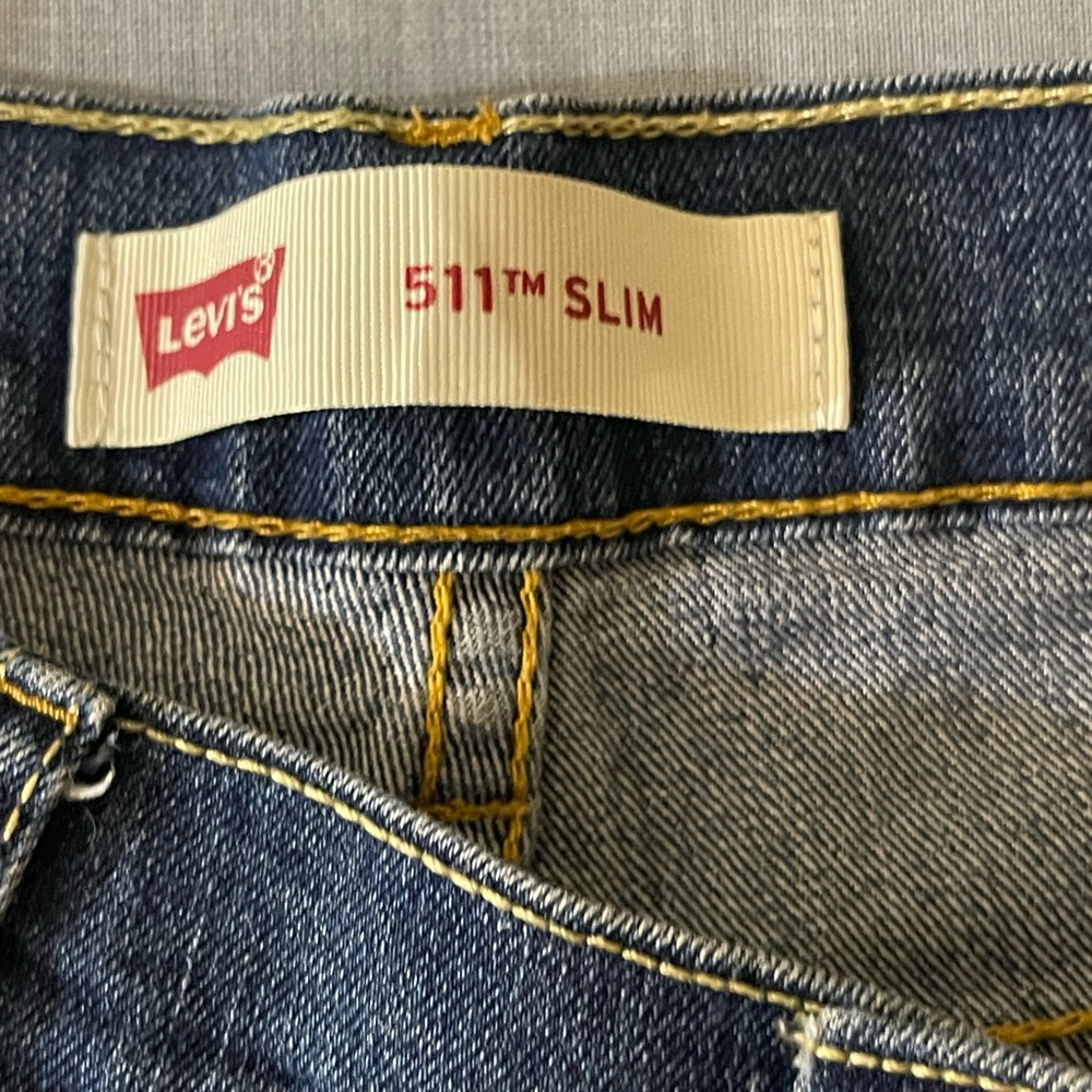 Levi’s 511 Classic Blue Jeans 28x28 boys 16 reg - Picture 2 of 7